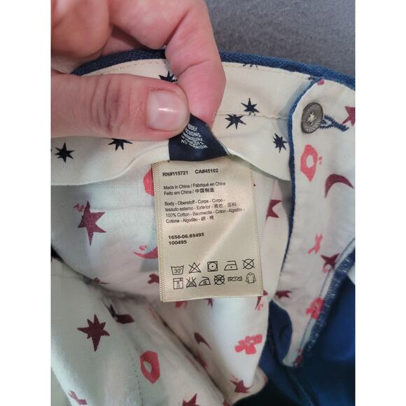 Scotch & Soda Wide-Leg Cropped Trousers Blue Sz 14 – EUC w/ Flaw - Picture 12 of 13